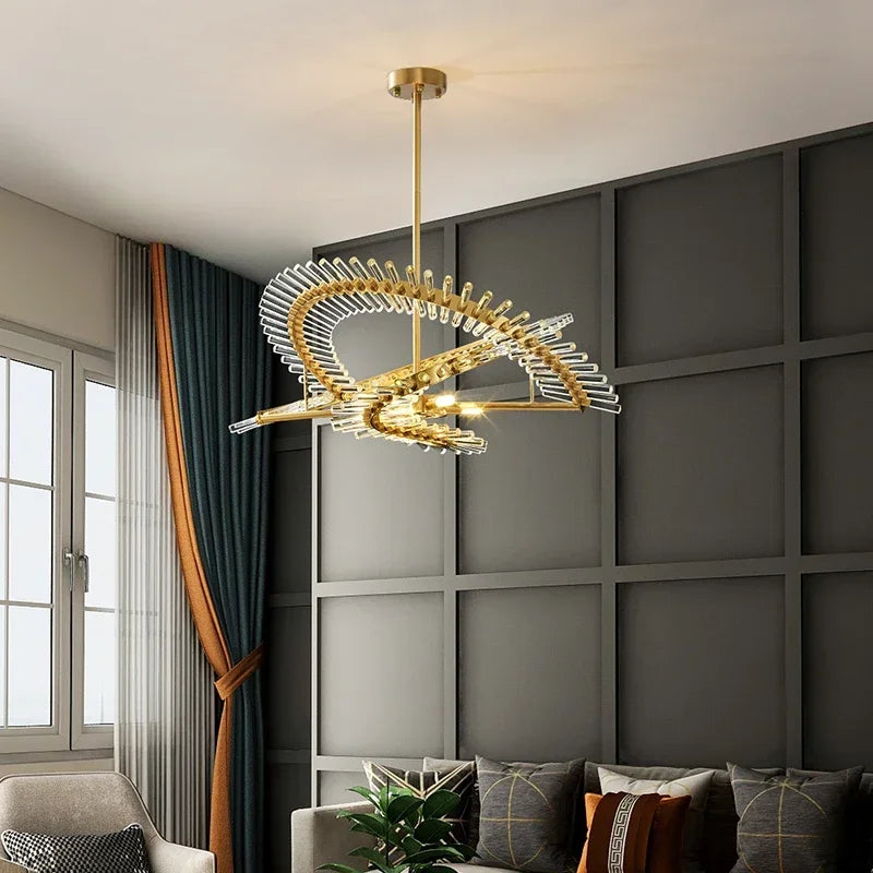 Glass globe chandelier at 31.5 in across with G9 LED bulbs included