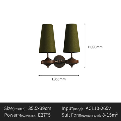 French Vintage Solid Wood Wall Sconce