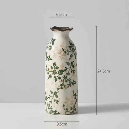 Crackle ceramic flower vase hydroponic gift birthday graduation