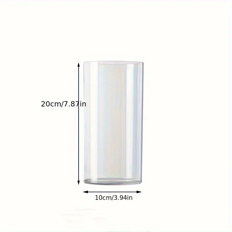 Largest acrylic cylinder vase 15x40cm for tall dramatic floral arrangements