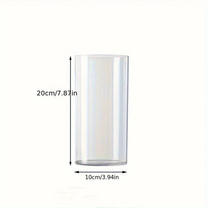Largest acrylic cylinder vase 15x40cm for tall dramatic floral arrangements