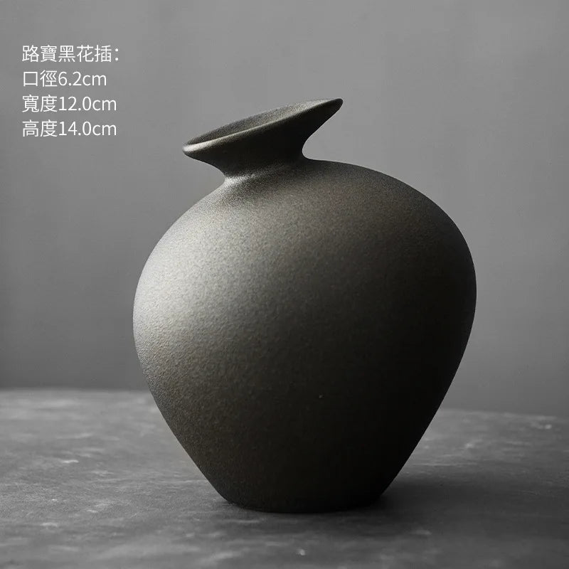 Rustic Rough Ceramic Zen Vase