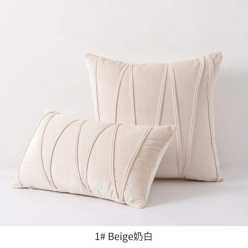 Boho Patchwork Corduroy Pillow Cover — styling detail