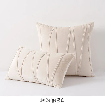 Boho Patchwork Corduroy Pillow Cover — styling detail