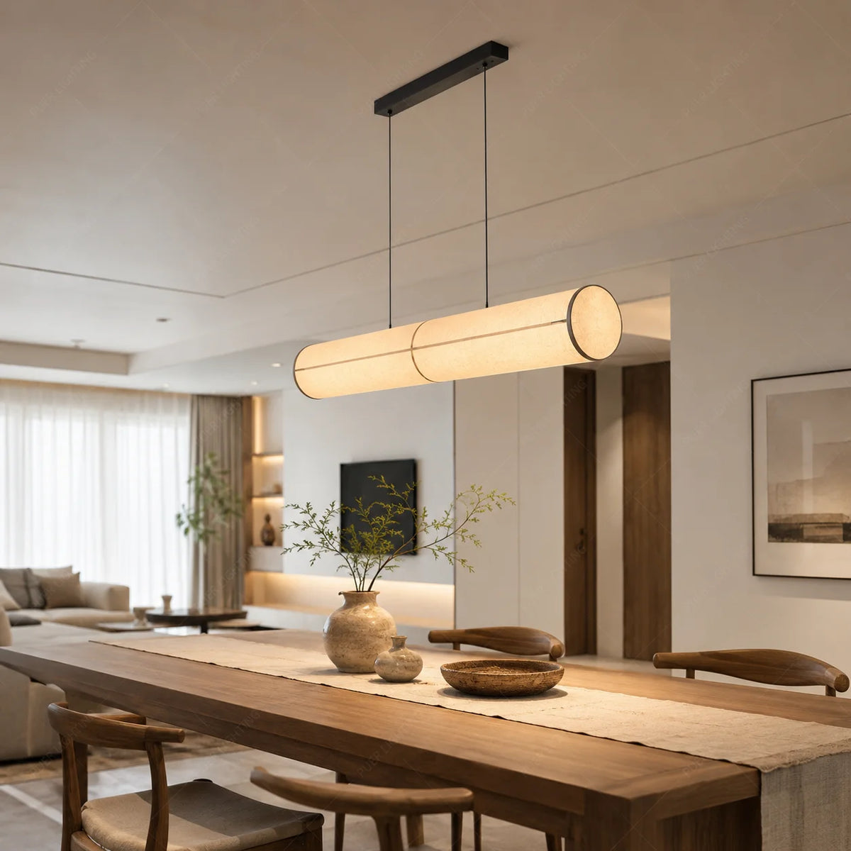 Coastal Fabric Pendant Light