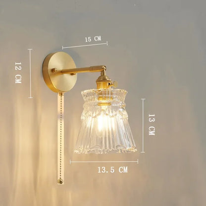 Nordic Glass Switch Wall Sconce