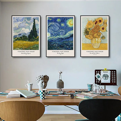 Van Gogh Starry Night Classic Canvas Wall Art Print