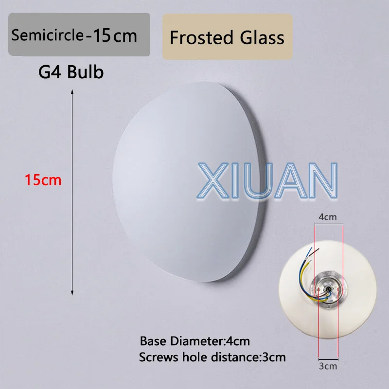 French Bauhaus Glass Ball Wall Sconce