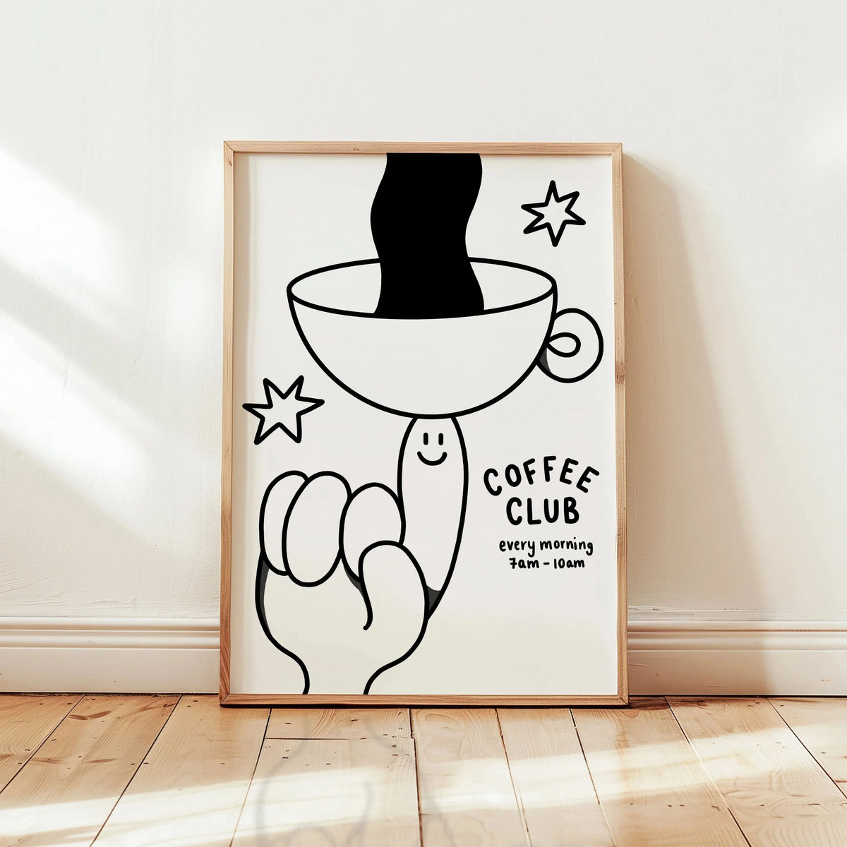 Retro Rock Hand Graphic Canvas Wall Art