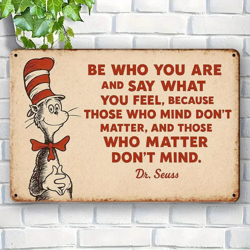 Dr. Seuss inspirational quote canvas wall art — primary product view