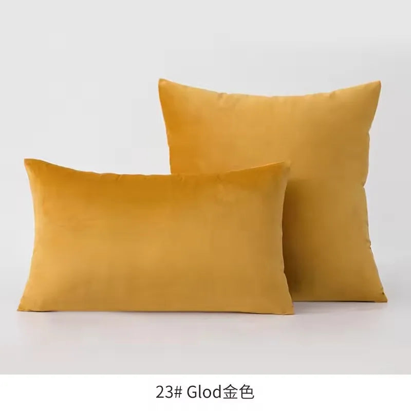 Plush Velvet Throw Pillow Cover