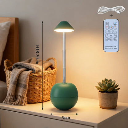 Rechargeable table lamp three colour variants overhead comparison