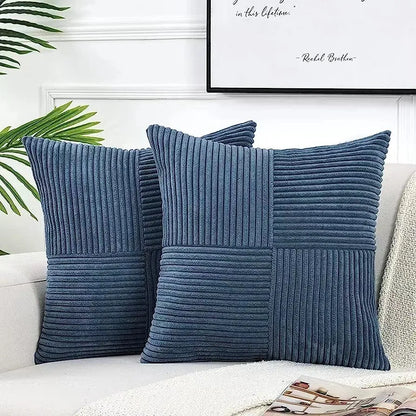 Boho Patchwork Corduroy Pillow Cover