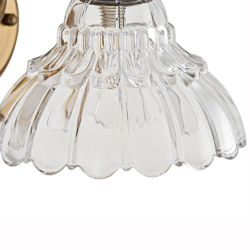 European Crystal Gold Bathroom Wall Sconce