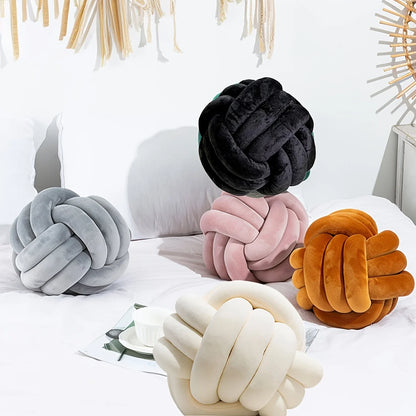 Knotted Ball Throw Pillow — detail