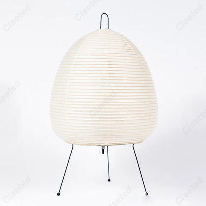 Rice paper table lamp 3 colour light mode bedroom ambiance