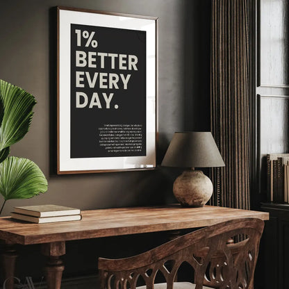 Minimalist Motivational Discipline Quote Canvas Wall Art
