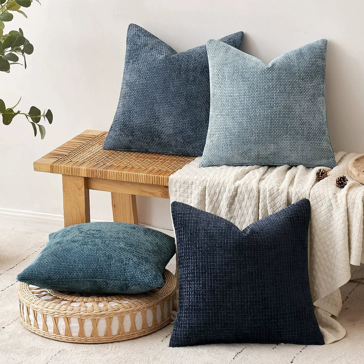 Boho Patchwork Corduroy Pillow Cover