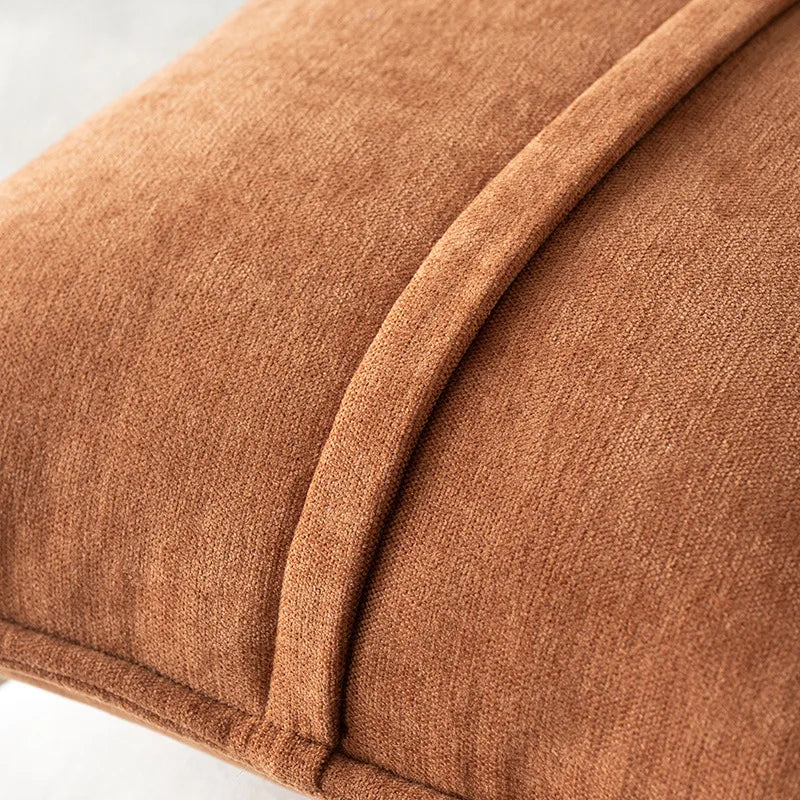 Retro Chenille Throw Pillow Cover — styling detail