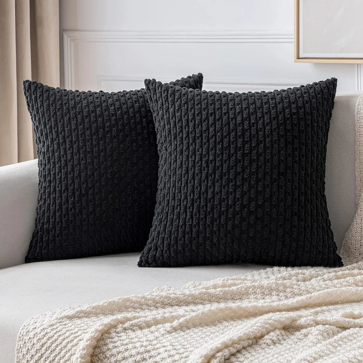 Boho Patchwork Corduroy Pillow Cover