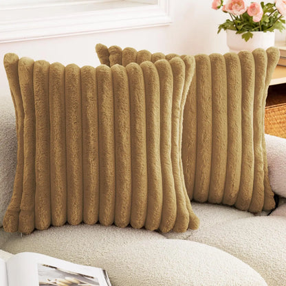Woven Stripe Throw Pillow Cover
