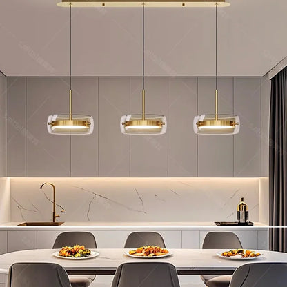 Multi Head Glass Pendant Light