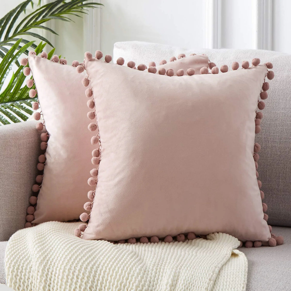 Velvet Throw Pillow Cover