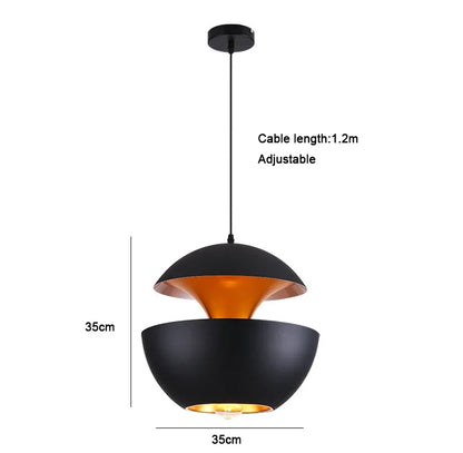 Postmodern Aluminum Dome Pendant Light