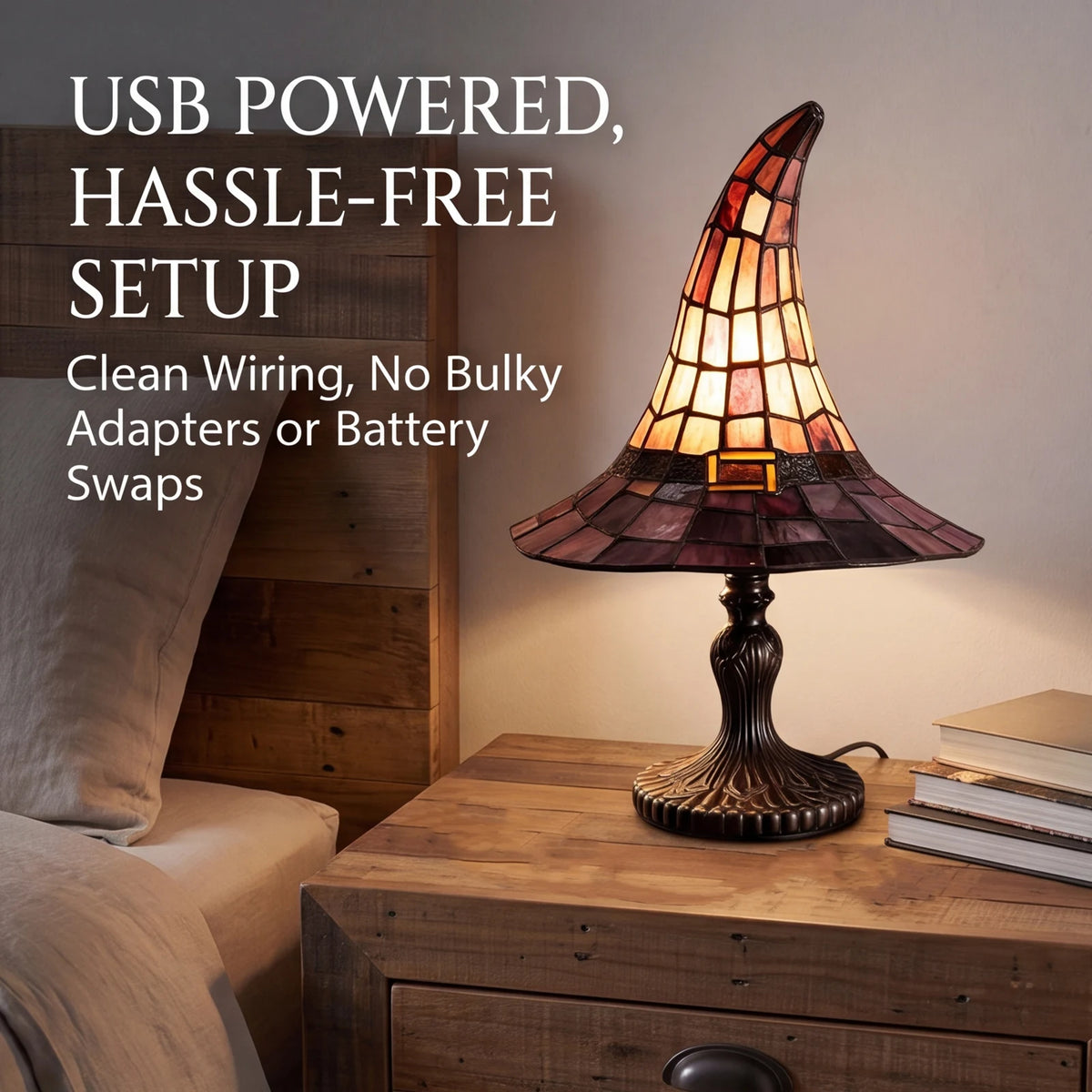 Witch lamp resin figurine base close-up showing fine hand-cast detail