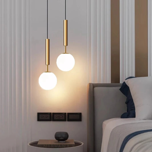 Alloy Bedside Pendant Light