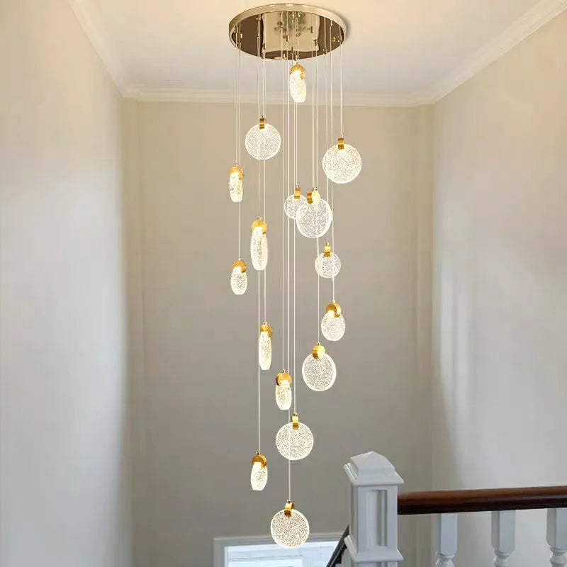 Black finished crystal chandelier with its LED bulbs included