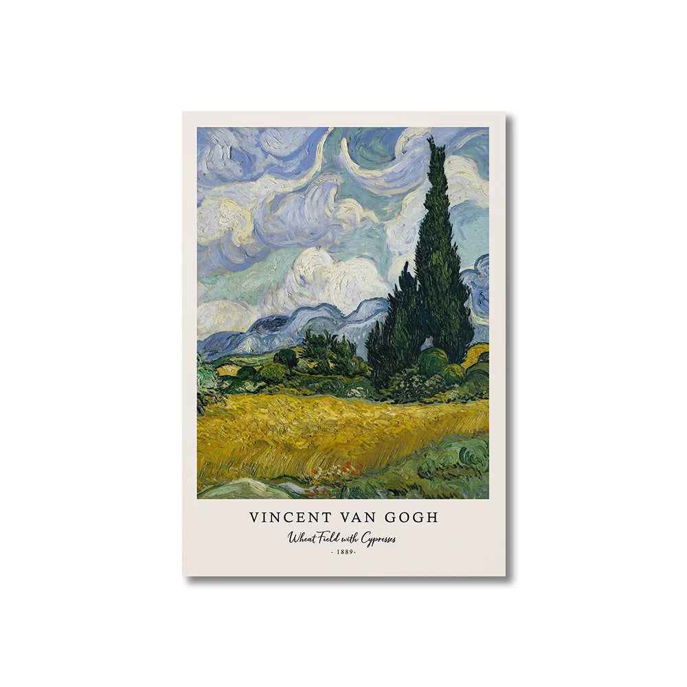 Van Gogh Starry Night Canvas Wall Art Print