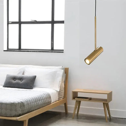 Two head spotlight chandelier in a black frame on adjustable cords