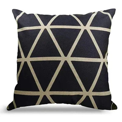 Cotton Linen Throw Pillow Cover — detail