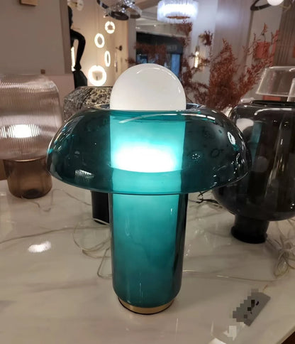 Postmodern luxury lamp side profile showing elegant form