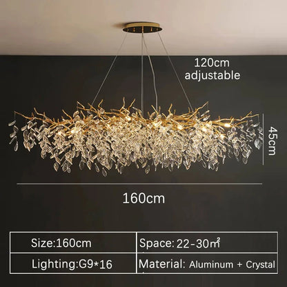 Matching crystal wall light from the same gold framed series