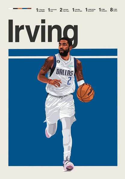 World Champion Basketball Player Poster Canvas Wall Art