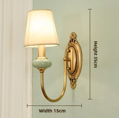 American Copper Ceramic Wall Sconce