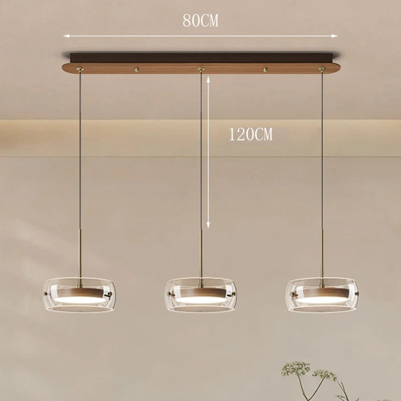 Multi Head Glass Pendant Light