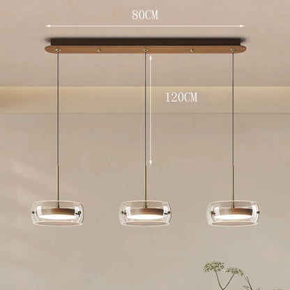 Multi Head Glass Pendant Light