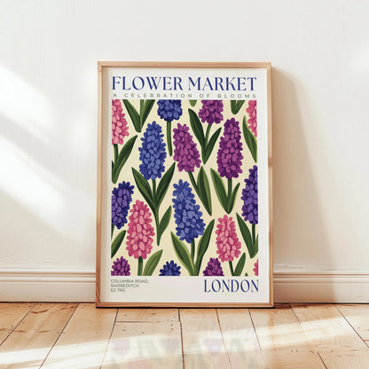 Nordic Floral Market Abstract Canvas Wall Art