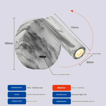 Modern LED Reading Wall Sconce