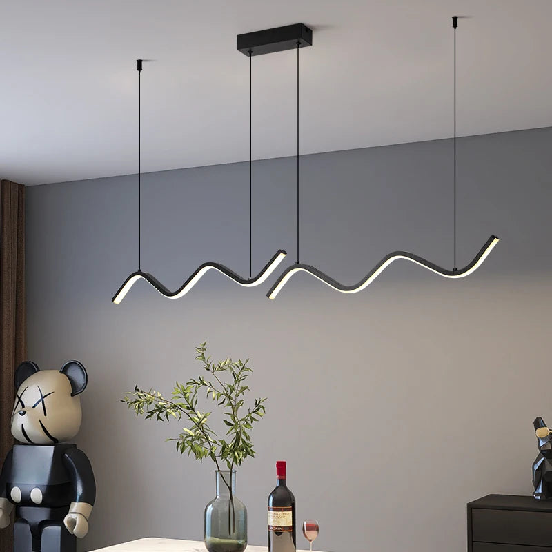 Precision aluminium chandelier body finished in black baked paint