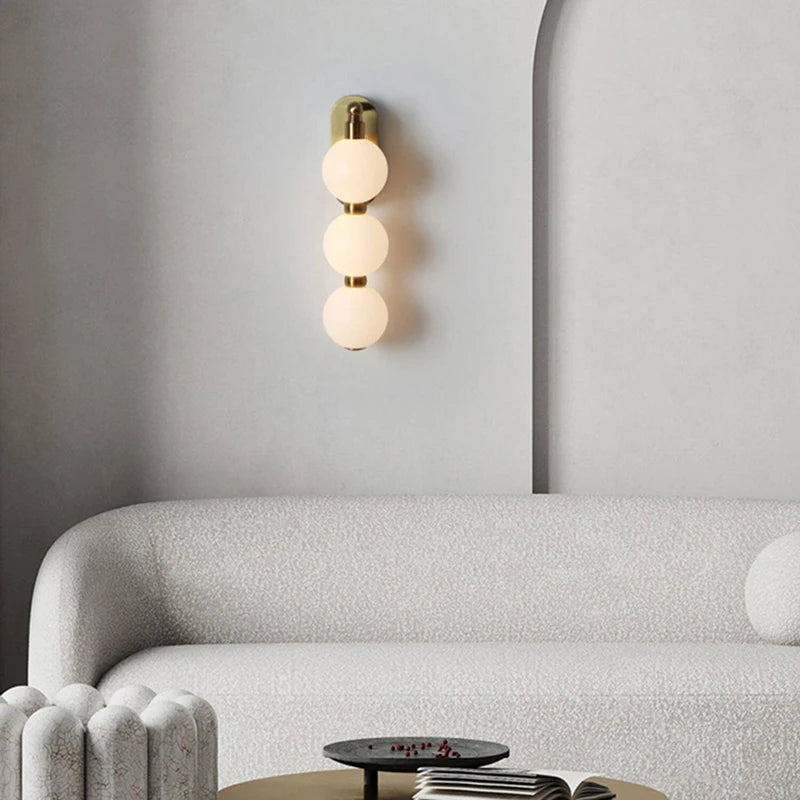 wall sconce, side profile showing mounting depth