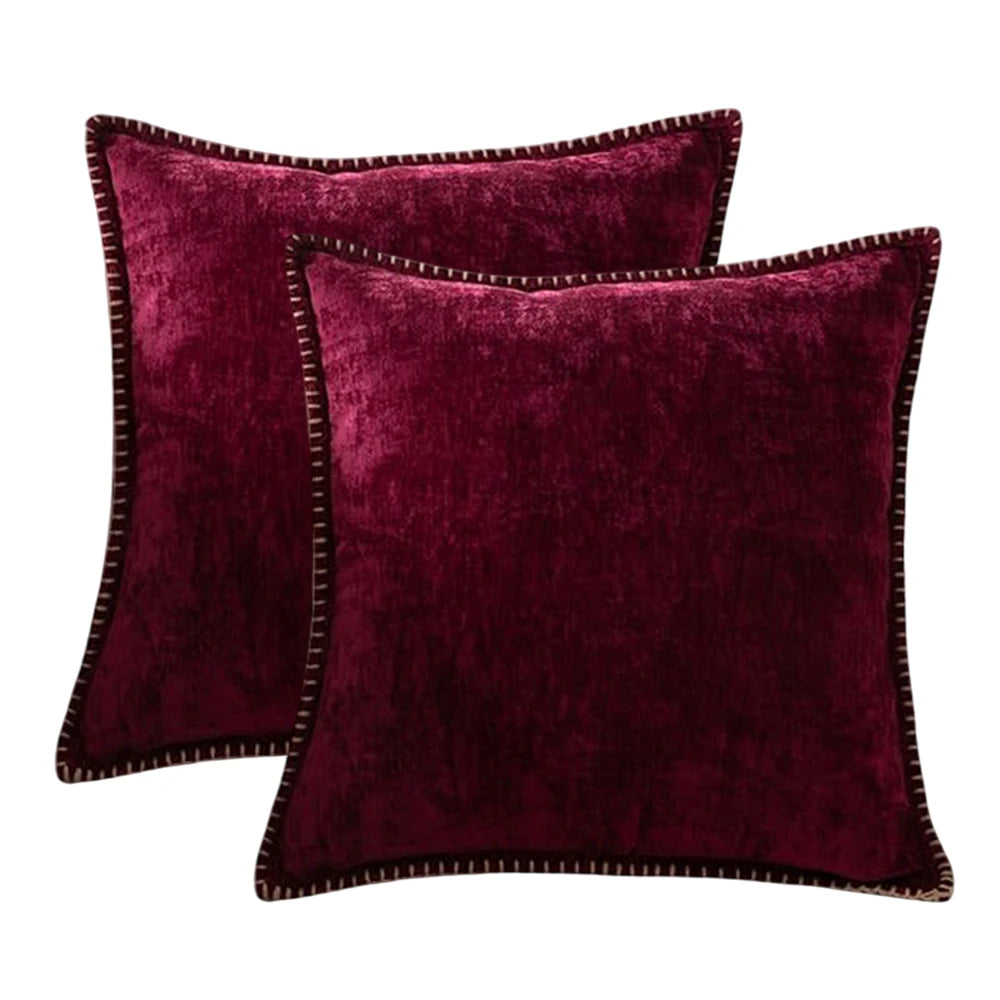 Farmhouse Chenille Throw Pillow Cover