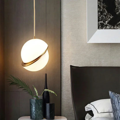 Gold Ball Pendant Light