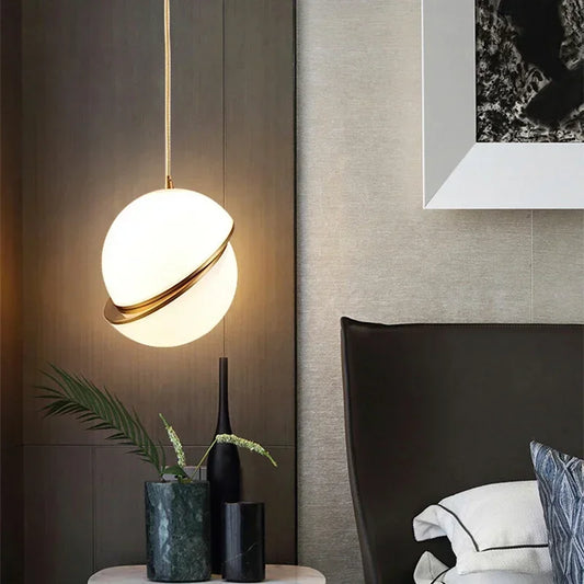 Gold Ball Pendant Light