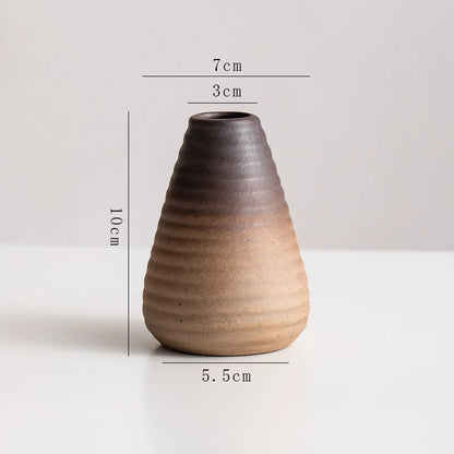 Stone Shape Ceramic Mini Vase Hydroponic Gift | Aurelia