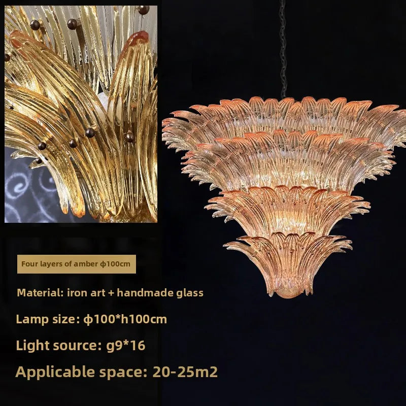 French vintage chandelier with G9 LED bulbs included, 90 to 260V