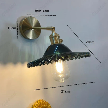 Creative E27 Glass Wall Sconce